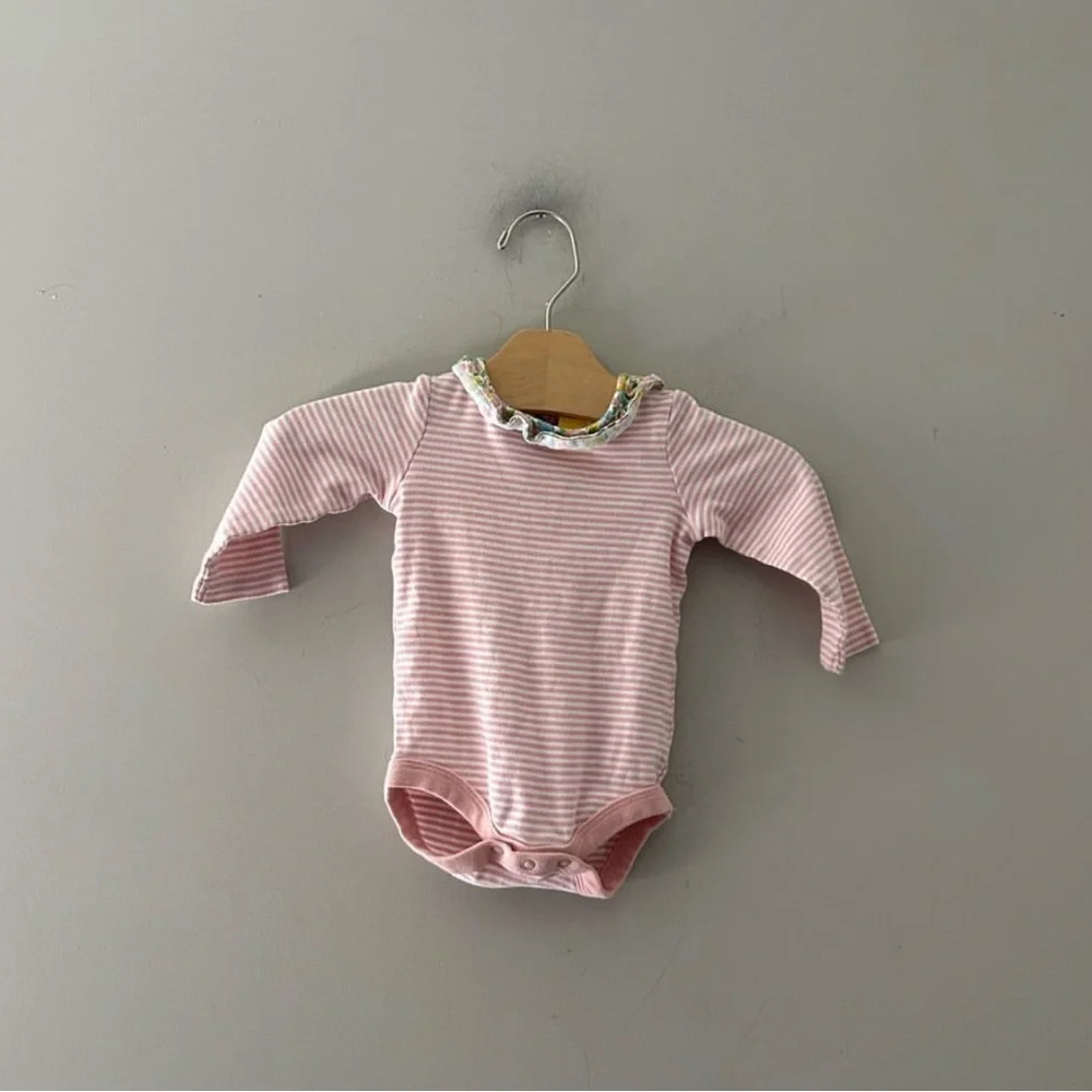 ADD ON FOR $11 Baby Boden Pink Stripe Bodysuit 6-9M Jamie Kay‎ Zara Kate Quinn
